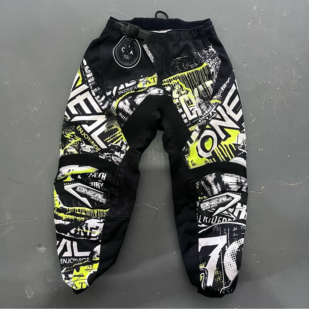 Oneal Element Series Black and Yellow Youth Pants motocross pants